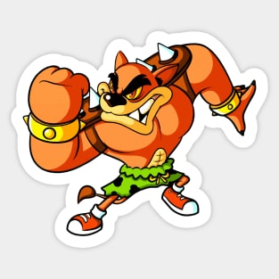 Tiny Tiger Techno Tussle Sticker